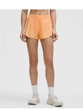 Lululemon Fast & Free High Rise Split Shorts Rock Melon